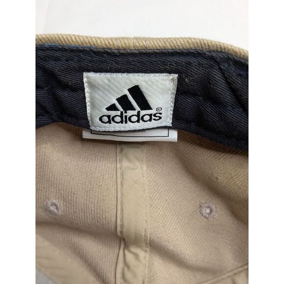 Vintage Adidas Khaki Black Adjustable Strapback Embroidered Logo Baseball Cap - Picture 10 of 10